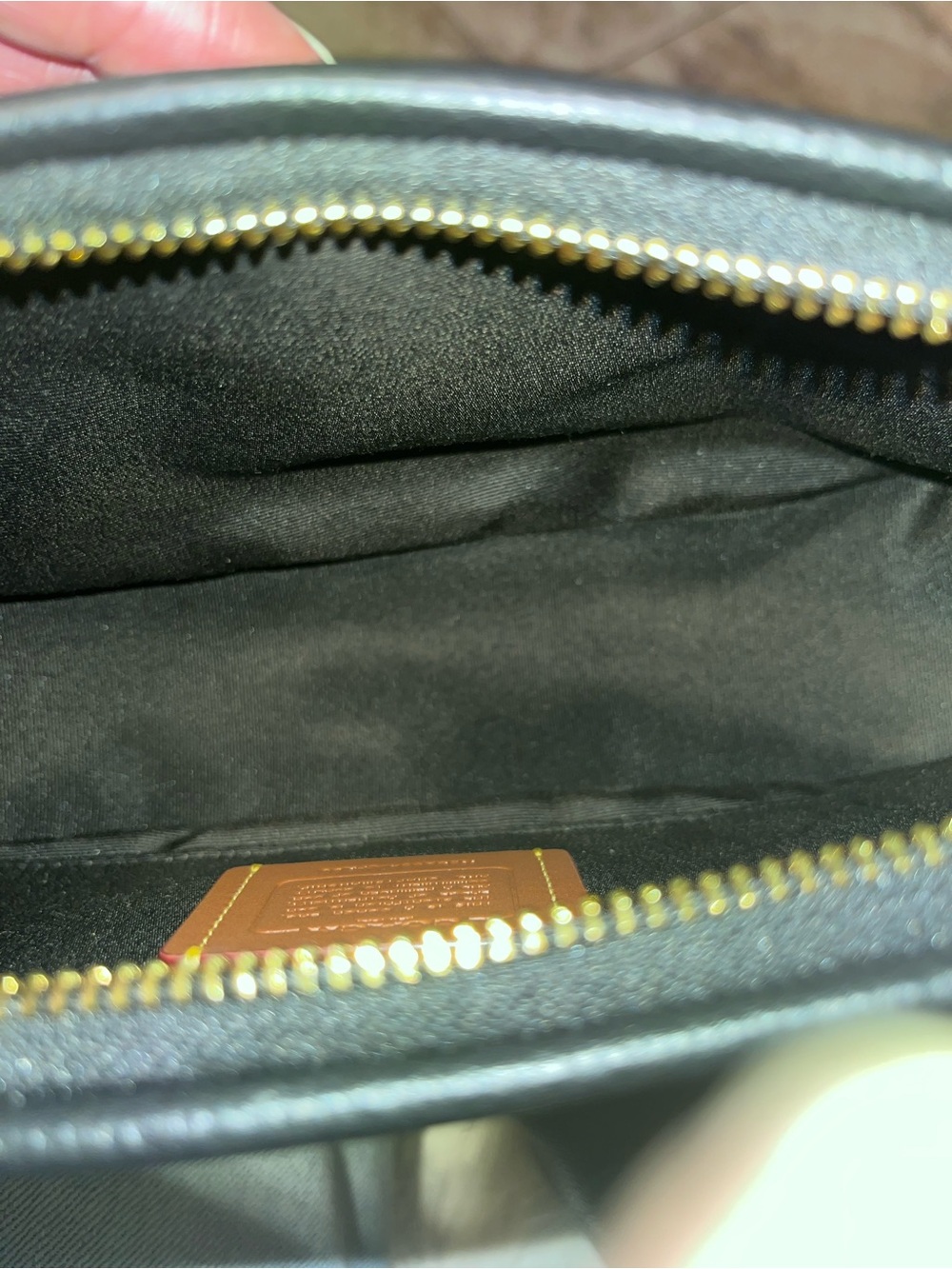 Coach Terri Woven Straw Shoulder Bag with Black Trim - Picture 6 of 7